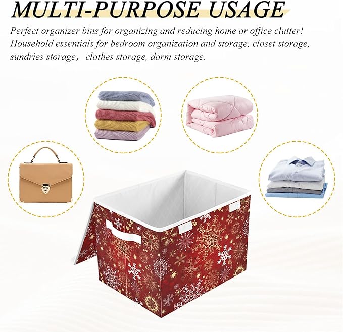 xigua Christmas Snowflakes Storage Bins - Image 7