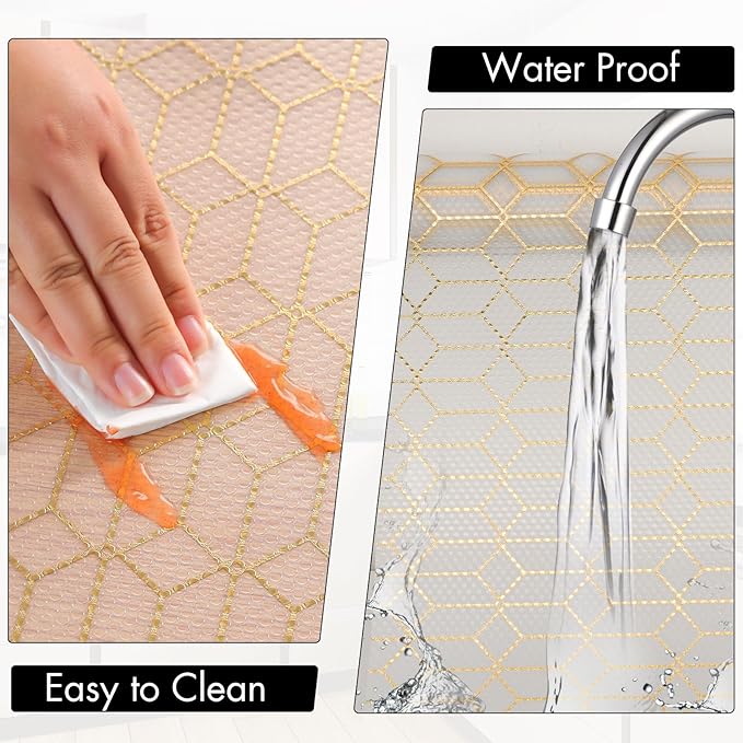 Cooyes Shelf and Drawer Liners for Kitchen Cabinets, Non Adhesive Cabinet Liner - Image 5