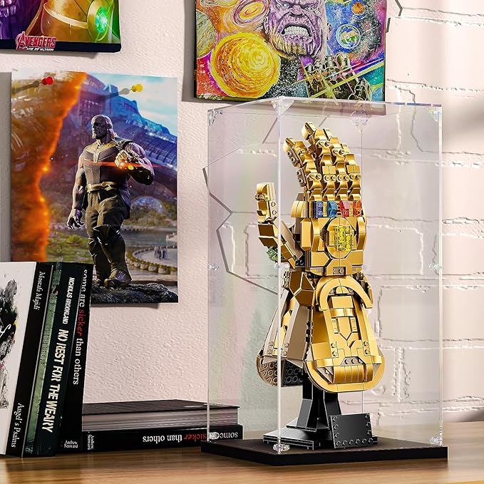 Acrylic Display Case for Lego Infinity Gauntlet 76191 Nano Gauntlet 76223 Clear - Image 3