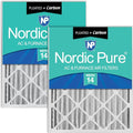 Nordic Pure 20x20x4 Pleated Air Filters MERV 14 Plus Carbon 2 Pack by NordicPure