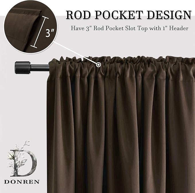 DONREN Patio Blackout Curtain Shades - Image 5