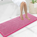 Smiry Luxury Chenille Bathroom Rugs 47x17, Extra Soft and Absorbent Shaggy Bath by Smiry