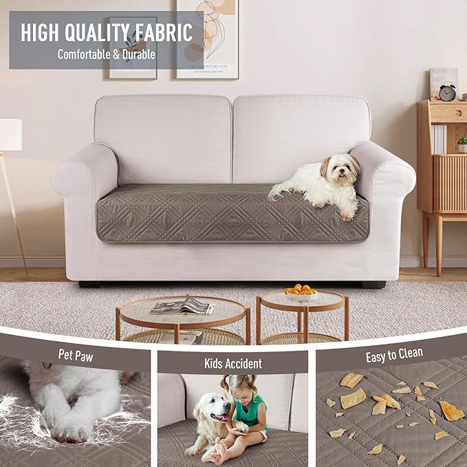 TAOCOCO 100% Waterproof Sofa Cushion Cover Reversible Couch Seat Cover - Image 4