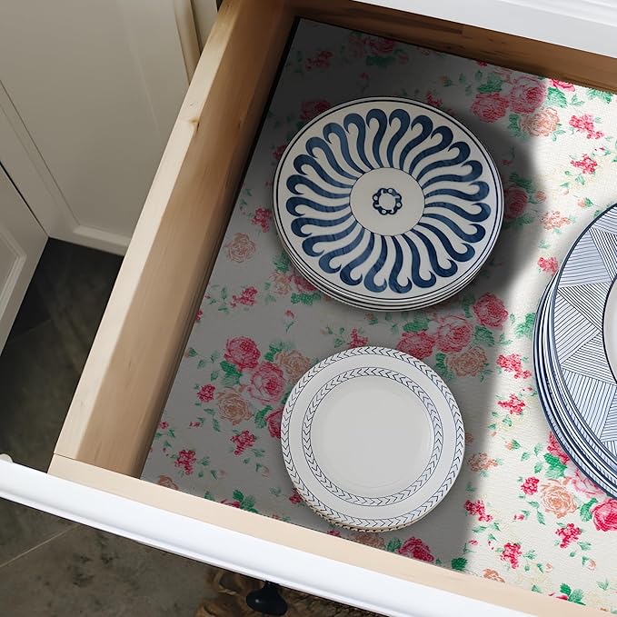 12" W x 60" L Floral Drawer and Shelf Liner - Image 7