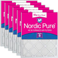 Nordic Pure 12x24x1 Tru Mini Pleat MERV 8 AC Furnace Air Filters 6 Pack | by NordicPure
