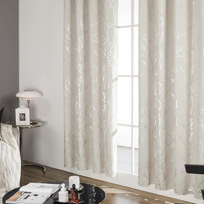 Deconovo Short Curtains, Room Darkening Curtain Beige, Thermal Insulated - Image 5