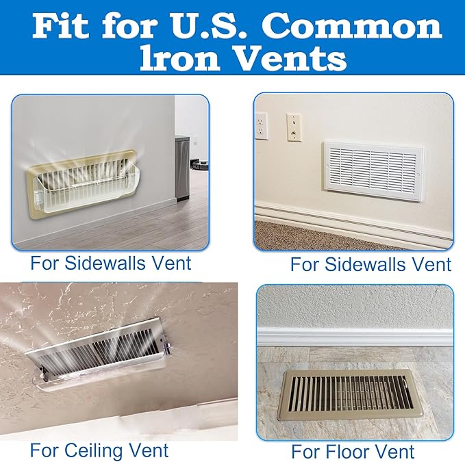 Heating & Air Vent Deflector for Vents, Floor Registers - Image 6