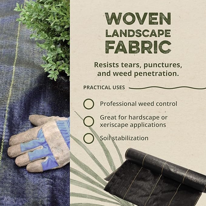 Dewitt 5-Pack Pro-5 Weed Barrier Fabric 5 oz, 5 x 250 Feet – Heavy-Duty Woven - Image 4