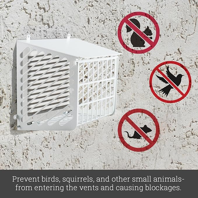Outdoor Dryer Vent Cover with Open/Close Flap – Fits 5–6 Inch Vent Caps - Image 4