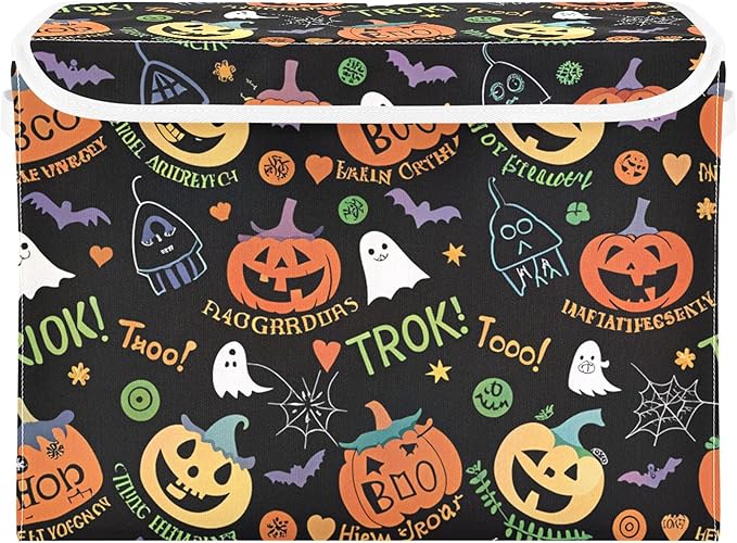 xigua Halloween Ghost Pumpkin Ghosts Storage Bins by LLCxigua