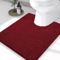 Smiry Luxury Chenille Toilet Rugs U-Shaped 24x20, Soft Absorbent Non-Slip by Smiry