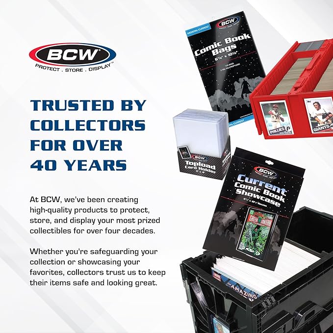 BCW Collectible Card Bin – | Holds up to 1600 Cards | Plastic Storage Box - Image 6