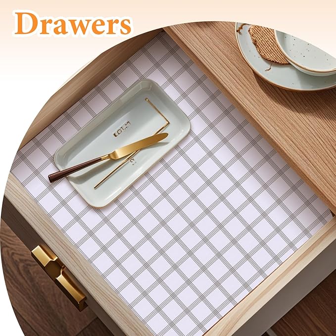Shelf Liner for Kitchen Cabinets Non Adhesive Drawer Liner Non-Slip Thickened - Image 7