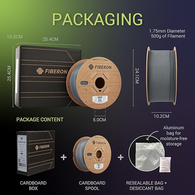 Polymaker Fiberon PPS-GF20 Filament 1.75mm 3kg Spool, Extreme Heat Resistance - Image 9
