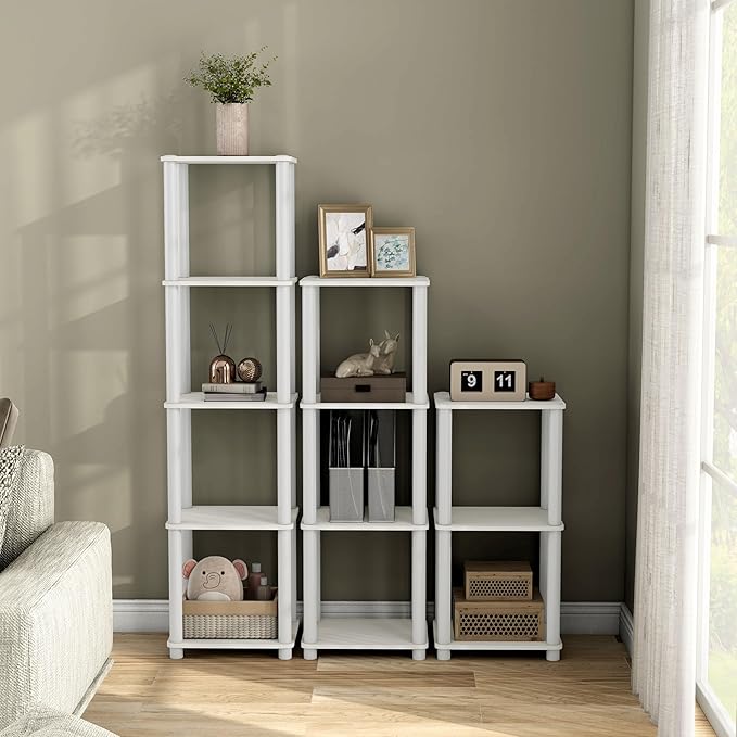 Homes: Inside + Out Apexa Modern 5-Tier Narrow Shelving Units, Collectibles - Image 2