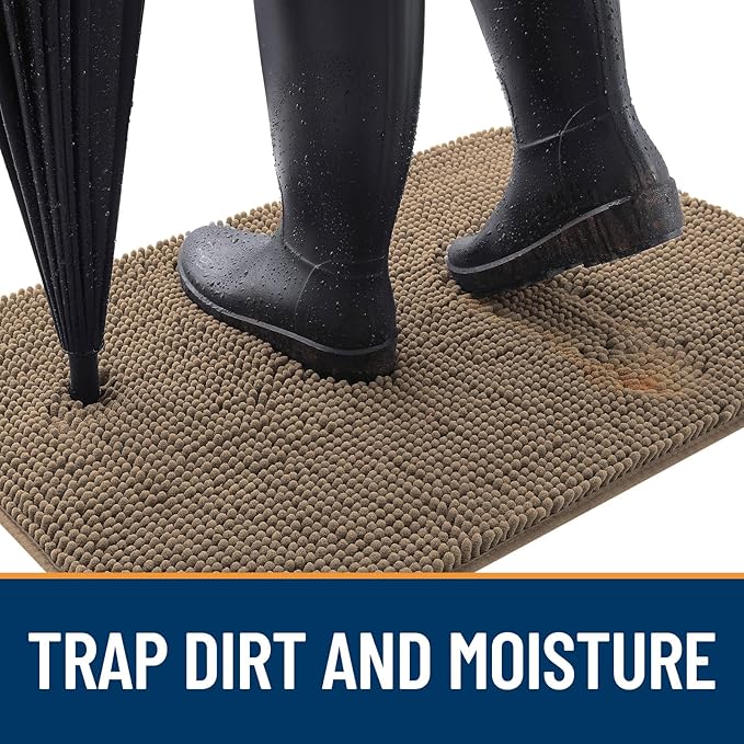 OLANLY Dog Door Mat for Muddy Paws 45x27, Absorbs Moisture and Dirt, Absorbent - Image 2