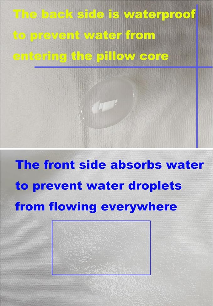 Waterproof Pillow Protectors Queen Size 20x28 Inches 1 Pack - Image 5