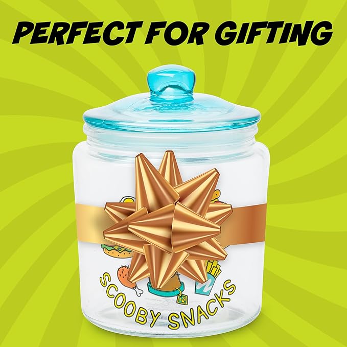 Silver Buffalo Scooby Doo Scooby Snacks Glass Cookie Snack Candy Jar - Image 7