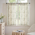 jinchan Linen Blend Floral Curtains by JINCHAN