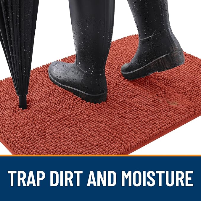 OLANLY Dog Door Mat for Muddy Paws 59x32, Absorbs Moisture and Dirt, Absorbent - Image 2