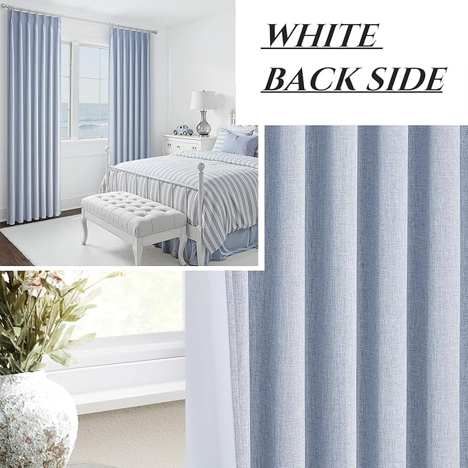 DustyBlue 84 Inches Blackout Curtains Length - Image 6