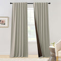 NICETOWN Chenille Velvet Curtains 96 inches Length 2 Panels by NICETOWN