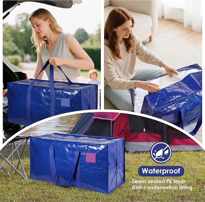 6 Pack Extra Large Heavy Duty Moving Bags - Image 8