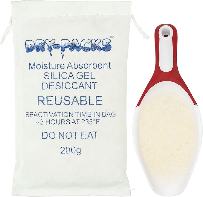 200 Gram Reusable Reactivatable Cotton Bag Silica Gel Desiccant - Image 2