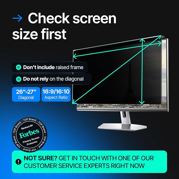 Universal Acrylic 26, 27 Inch Computer Privacy Screen Filter - Image 4