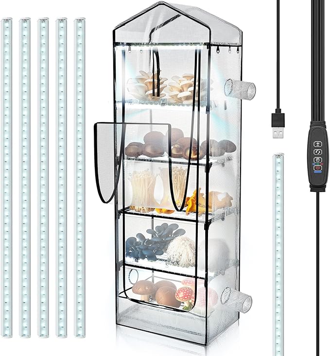 Windyun 5 Tier Extra Tall Mushroom Grow Tent Kit by Windyun
