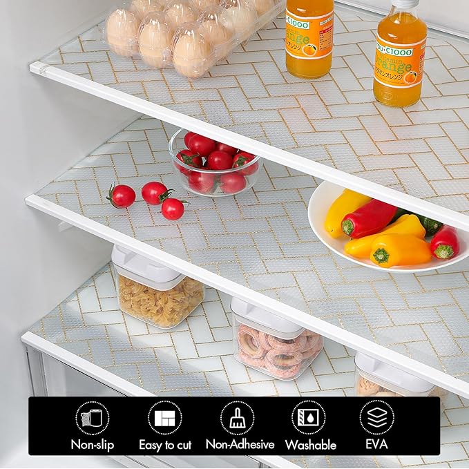 Cooyes Shelf Liner for Kitchen Cabinets – Non-Adhesive Waterproof Drawer Liner - Image 7