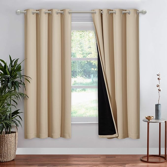 NICETOWN Living Room Completely Shaded Drapery, Privacy Protection & Noise by NICETOWN