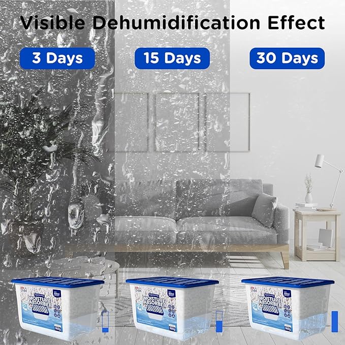 W&E Choice Moisture Absorbers, Fragrance-Free Dehumidifier Boxes - Image 5