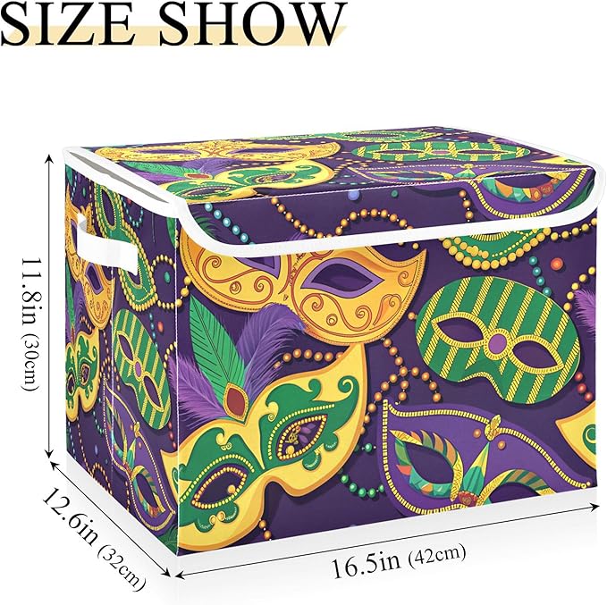 xigua Mardi Gras Mask Storage Bins - Image 3