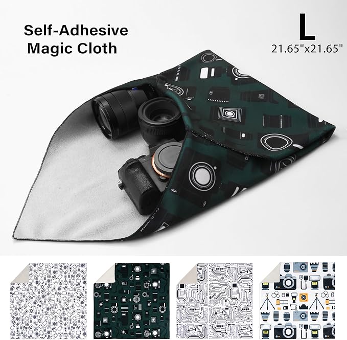 Camera wrap, Protective Wrap, Magic Self-Adhesive Cloth, 21.6"x21.6" - Image 2