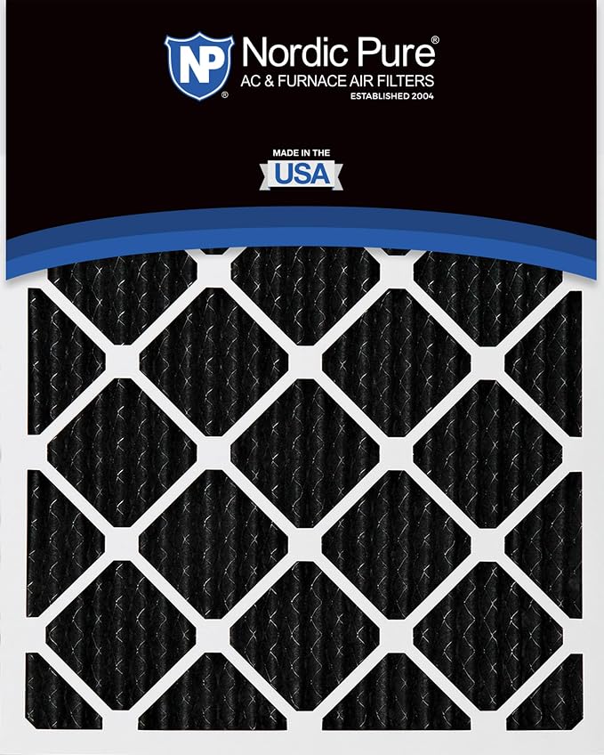 Nordic Pure 10x20x1 Pleated MERV 8 Pure Carbon Air Filters 4 Pack | Actual - Image 5