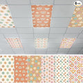 QOUBAI 6 Pcs Fluorescent Light Covers, 4 x 2 Ft Magnetic Light Filters Boho by QOUBAI