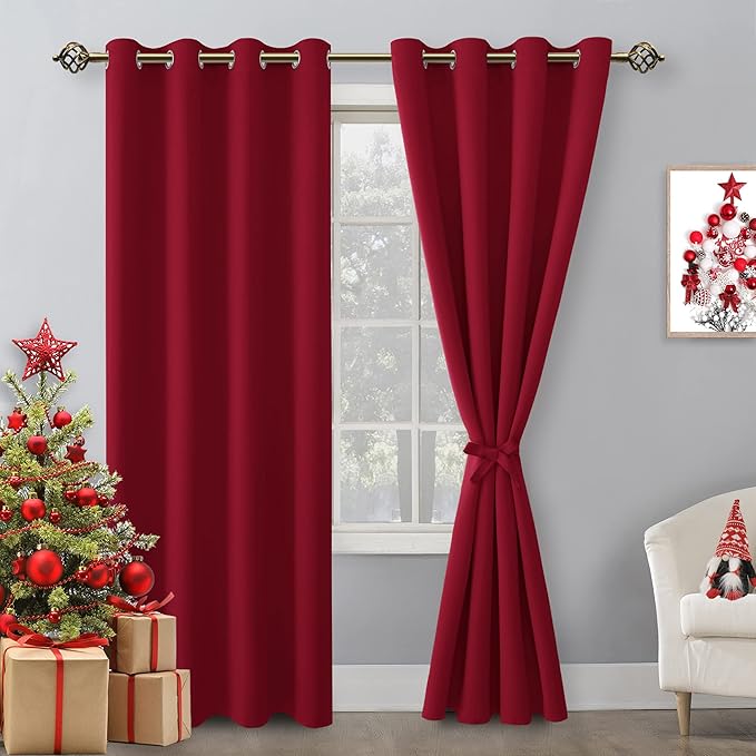 Hiasan Blackout Curtains for Bedroom, 52 x 84 Inches Long - Image 2