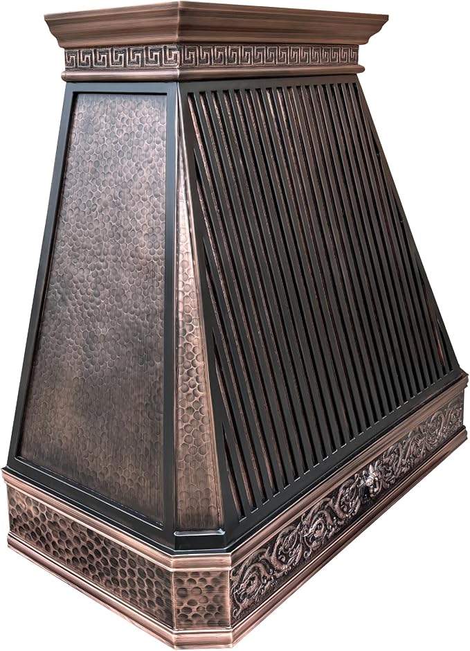 CT Copper Tailor Copper Vent Hood Wall Mount, 1260 CFM Exhaust Fan, Stainless - Image 2