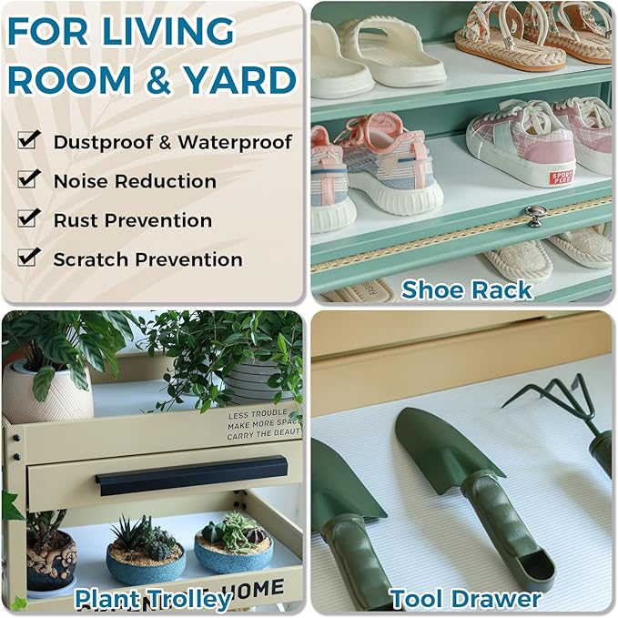 Hersvin Shelf Liners 24 in x 20 ft EVA Drawer Mats, Non-Adhesive Cupboard - Image 9