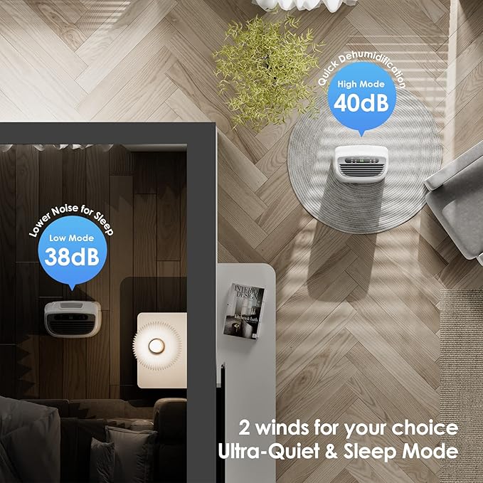 2500 Sq.Ft Dehumidifier for Home Basement, ANDTE 34 Pints Dehumidifier - Image 4