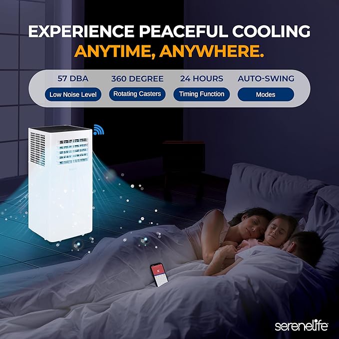 SereneLife Small Air Conditioner Portable 8, 000 BTU - Image 6
