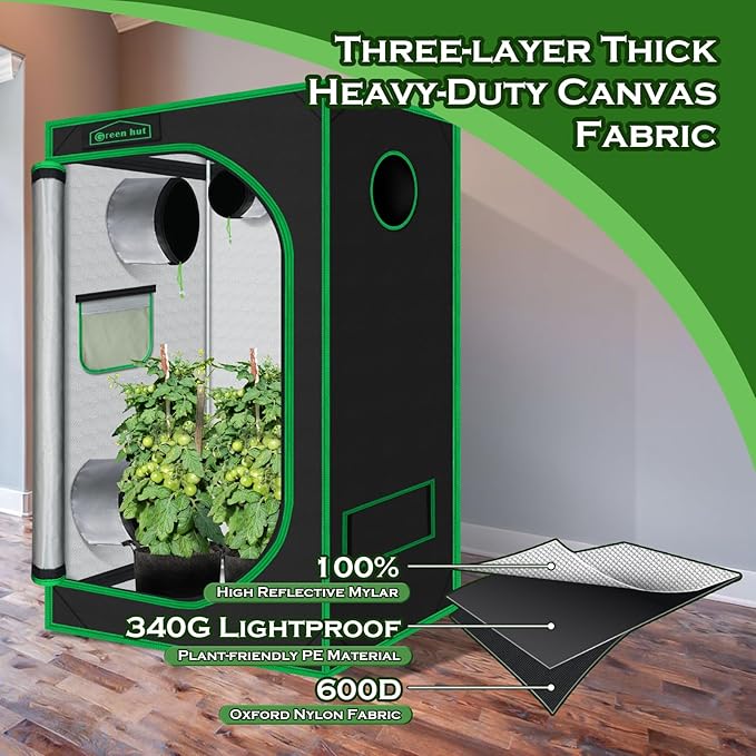 Indoor Grow Tent for Plants 36"x60"x78" Mylar Hydroponic Grow Tents Indoor Grow - Image 5