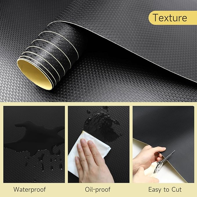 WochiTV Adhesive Shelf Liner 11.8 X 360 Inches Peel and Stick Kitchen Liner - Image 3