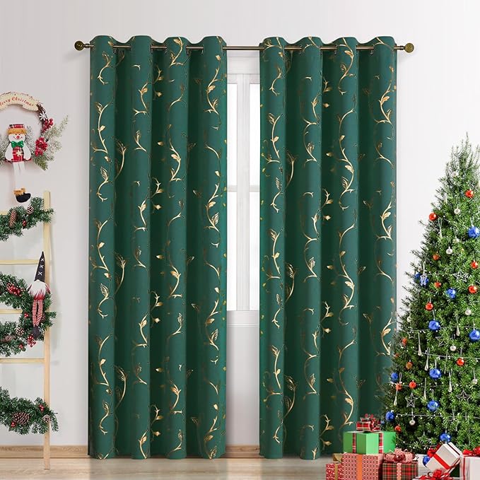 BUHUA Gold Blackout Curtains 84 Inches Length - Image 8