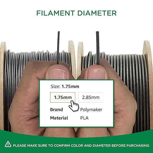 Polymaker Matte PLA Filament Matte Fossil Grey 1.75mm 3kg 3D Printing Filament - Image 9