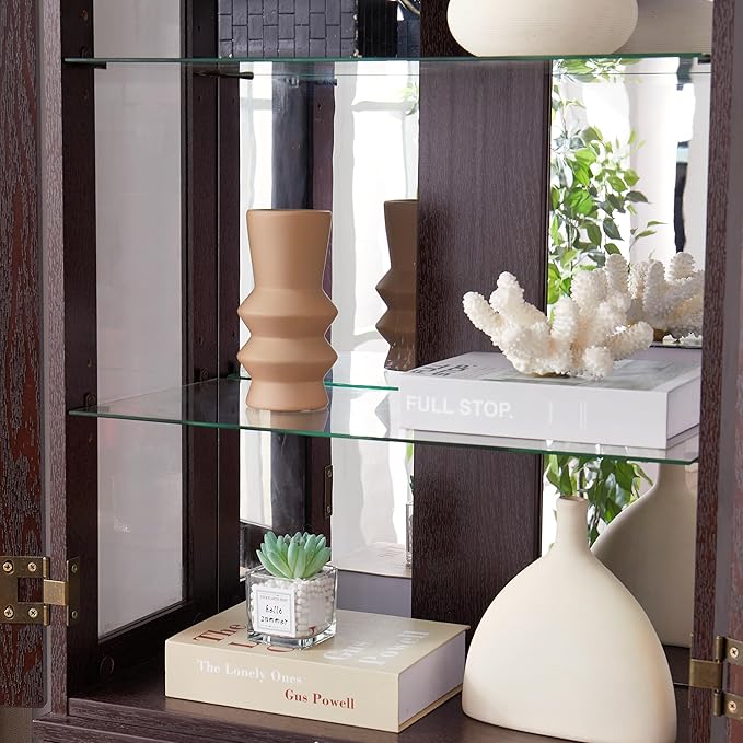 Lighted Glass Curio Cabinet - Image 9