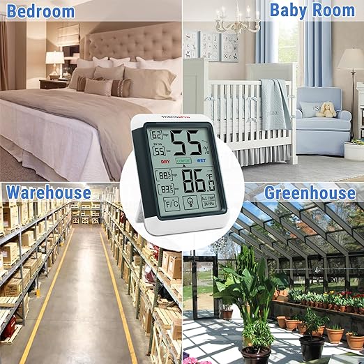 ThermoPro TP55 Digital Indoor Hygrometer Thermometer, 4-Inch - Image 8