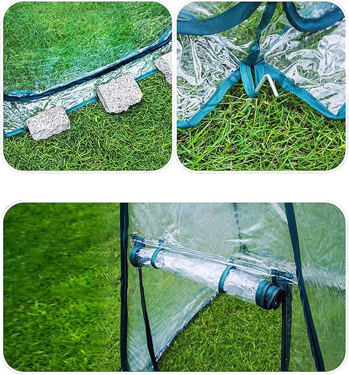 Porayhut Pop Up Greenhouse Cover, Flower House Mini Gardening Plant Flower - Image 3