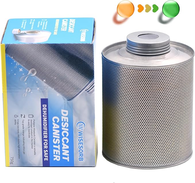750 Grams 16 Pack Gun Safe Dehumidifier, Reusable Canister Desiccant by Wisesorb